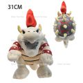 3 Style Bros Plush Toys Fury Bowser Meowser Bowser Mario Stuffed Toys Anime Doll Plushie for Kids Birthday Gift.