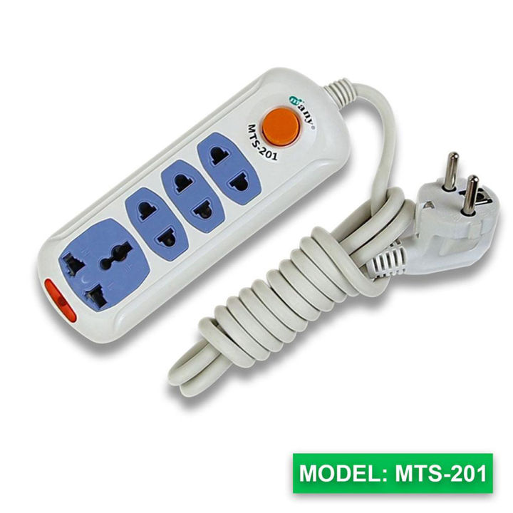 Multiplug Many 4 Port Socket MTS-201=2m - Multi Plug-7 Fit/Hand Copper Wire