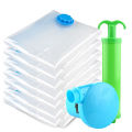 (New) travel vacuum bag clothe transcent compression pouch quilt organizer. 