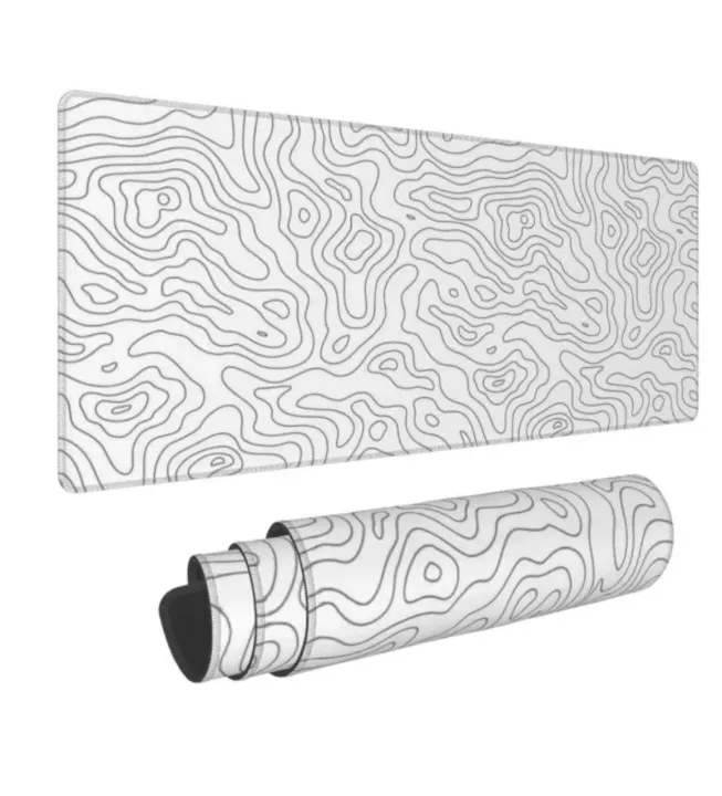 Eiuflka%20Topographic%20Mouse%20Pad%20White%20Long%20Big%20Extended%20Gaming%20Mouse%20Pad%20XL%20Large%20Desk%20Mat%20Pad%20Non-Skip%20Keyboard%20Pad%20for%20Computer%20Pc%20Laptop,%2027%20inch*11.8%20inch%20-%20Image%2010