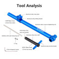 Bike Hook Aligner Bicycle Derailleur Aligner Hanger Bike Tail Hook 360° Rotation Alignment Corrector Cycling Repair Tools. 