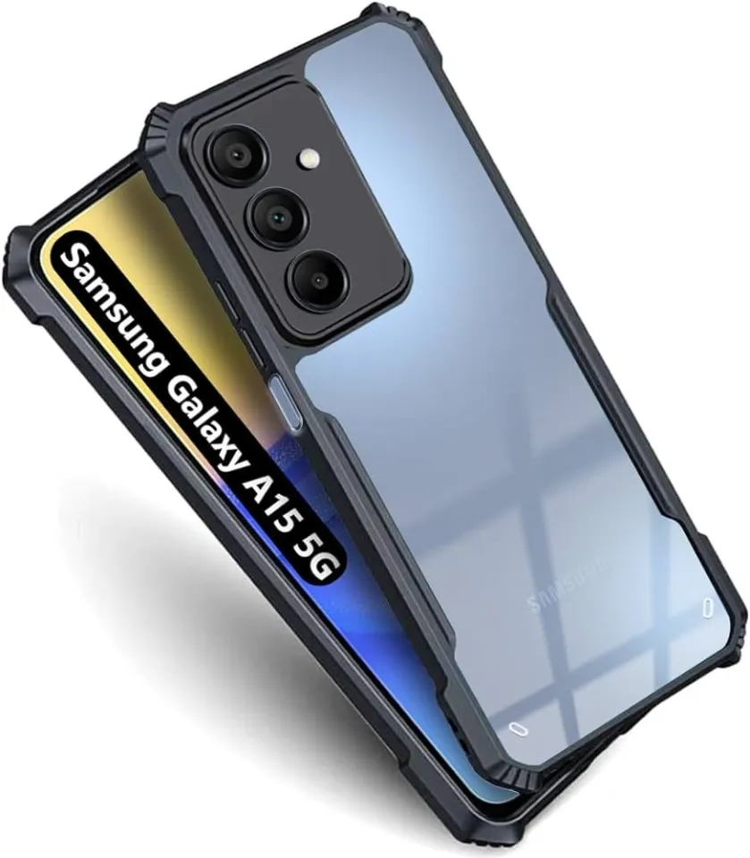 For Samsung Galaxy A15 5G Transparent Silica Gel Matte ShockProof Slim  Thin Back Cover Phone Case With Bumper