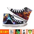King Glory High-Top Shoes Male and Female Student Li Bai Hanxin Sun Wukong Zhizunbao Canvas Shoes Surrounding the Game. 