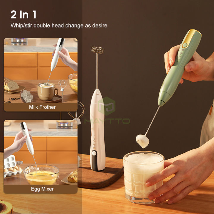 %E3%80%90Lejia%E3%80%91MAYTTO%20Milk%20Bubbler%20Wireless%20Electric%20Milk%20Frother%202%20IN%201%20Household%20Hand-Held%20Electric%20Beater%20Blender%20USB%20Rechargeable%20Foam%20Kitchen%20Portable%20Mixer%20With%20Head%20Mixing%20Head%20For%20Coffee%20Cream%20Milkshake%20-%20Image%202