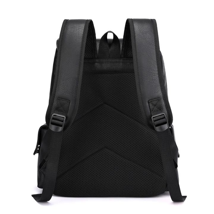 2023%20Men%20Backpack%20PU%20Leather%20Bagpack%20Large%20Laptop%20Backpacks%20Male%20Mochilas%20Black%20Schoolbag%20For%20Teenagers%20Boys%20Brown%20Sac%20A%20Dos%20-%20Image%205