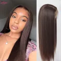 2# Straight Lace Front Wig Dark Brown Lace Front Wig Ttransparent Lace Wigs For Women Human Hair 13x4 Lace Frontal Wig 30 Inches. 