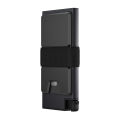 SEMORID New Men Business Credit Card Pop Up Wallet RFID Blocking Slim Minimalist Card Holder (Binding strap + aluminum sheet).