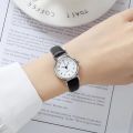 Quartz Watch Ladies Fashion Small Dial Casual Watch Leather Strap Wristwatch for Women.