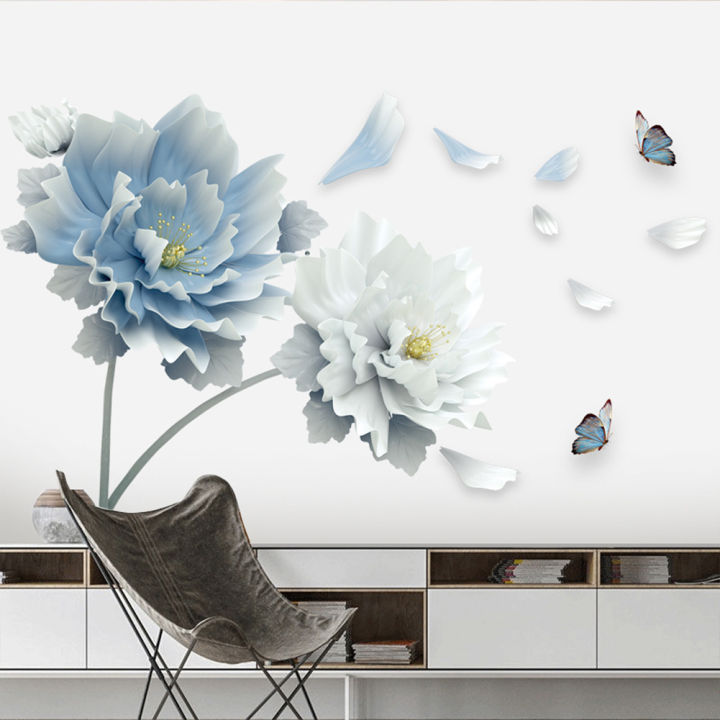 QI%20Blue%20Flower%20Wall%20Stickers%20Bedroom%20Living%20Room%20Tv%20Wall%20Background%20Decoration%20Home%20Decor%20-%20Image%207