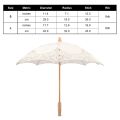 Prom Wedding Decor Lace Umbrella Bridal Manual Opening Umbrella Party Photography Prop Fashion Wooden Handle Lace Umbrella Photo.