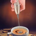 Milk Frother Handheld Whisk-Battery Operated Foam Maker Frother Gold.