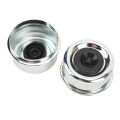 Trailer Axle Dust Cap Erosion Resistance Trailer Hub Grease Cap Easy To Install 2.44in OD with Rubber Plugs for Boat Trailer 5200-6000 Lb Axles.