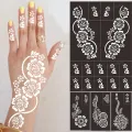 Reusable Temporary Henna Tattoo Stencil Hand Arm Sleeve Face Tattoo Supplies Stencils for Airbrush Painting Template DIY Indian. 