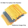 50Pcs- Tolerance 1% 4.7 Ohm Resistor 4.7 Ohm Carbon Film Resistor 4.7 Ohm 1/4W Resistance 0.25 Watt Fixed Resistors 2 Pin Leads. 