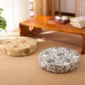 Cotton cloth seat cover, tea ceremony, meditation, worship Buddha, thickened straw futon cushion, detachable, wash, meditate, tatami mat, pastoral. 