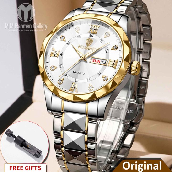 BINBOND 2521 Luxury Brand Luminous Quartz Watch For Men