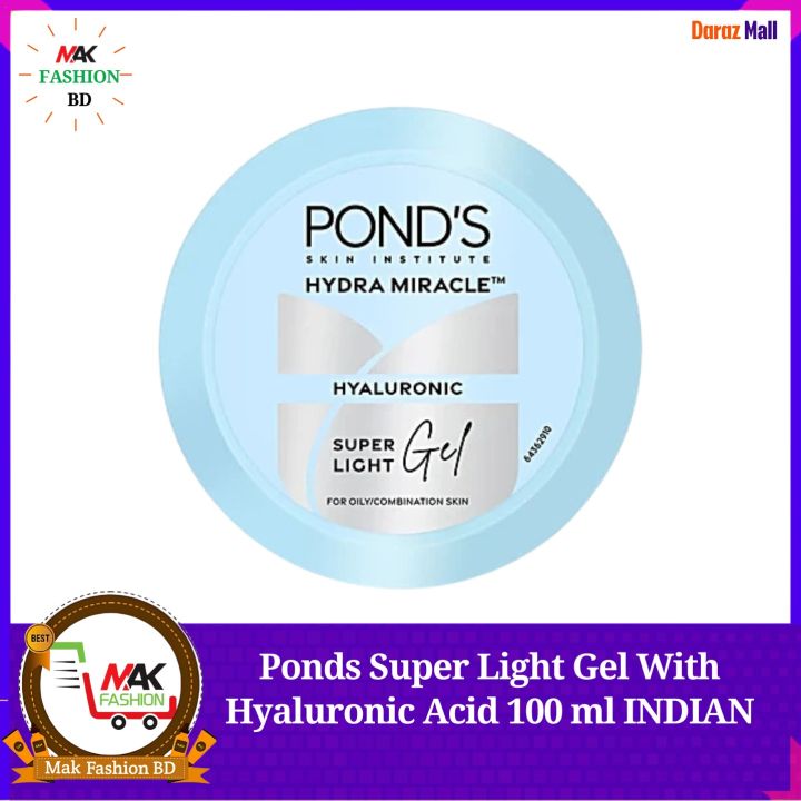 Ponds Super Light Gel With Hyaluronic Acid 100ml