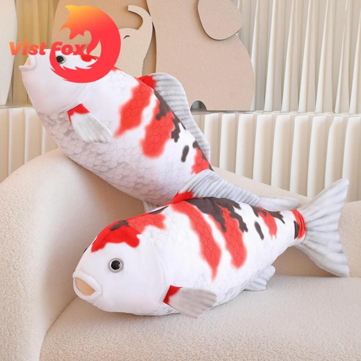 Koi fish Doll Plushies Lucky Fish Plush Toy Soft Stuffed Animal Pillow for New Year Home Decoration Southeast Asian Buyers Favorite Fish Plush Doll Daraz .bd