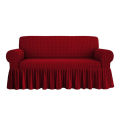 3+1+1 Turkey Elastic Sofa Cover maroon colour. 