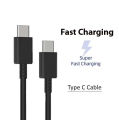 Samsung Cable Type C P​D USB C To USB C 25/45W Super Fast Charging USB Cable - Black & White. 