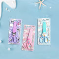 Kawaii Sanrio Safety Scissors with Cover Kuromi Hello Kitty My Melody Scissors Cute DIY Cutting Set School Stationery Supplies.
