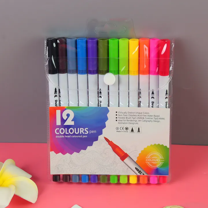 Watercolor%20pen%20set%20watery%20double%20ended%20color%20marker%20double%20ended%20pencil%20student%20kids%20soft%20head%20drawing%20pen%20wholesale%20-%20Image%207
