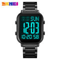 SKMEI Genuine Men's Electric Watch Life Waterproof Stainless Steel Watch Clock EL Luminous Countdown Double Time 2259. 