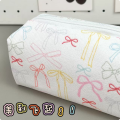 Colorful Bow Pencil Case Simple Ins Style High Color Value Student Stationery Storage Bag Cosmetic Bag Stationery Case. 