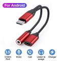 2 in 1 USB Type C To 3.5mm Aux Audio Splitter PD60W Fast Charging Cable For Xiaomi Samsung Huawei MacBook Headphone Jack Adapter.