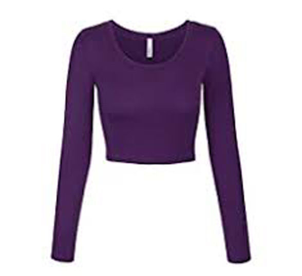 Ladies%20Long%20Sleeve%20Crop%20Top%20Women's%20Fashion%20Tops%20Sleeve%20Length%20Crop%20Top%20-%20Image%205