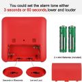 EITGZWAS 2X Visual Timer,60 Minute Kids Timer,3 Inch Countdown Timer,Silent Visual Analog Timer for Kids and Adults,Red. 