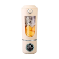 Portable Blender Blender for Shakes Smoothies 700ML 12-Blades Fast Mixing 2 in 1 Blender Personal Juicer 7.4V B.
