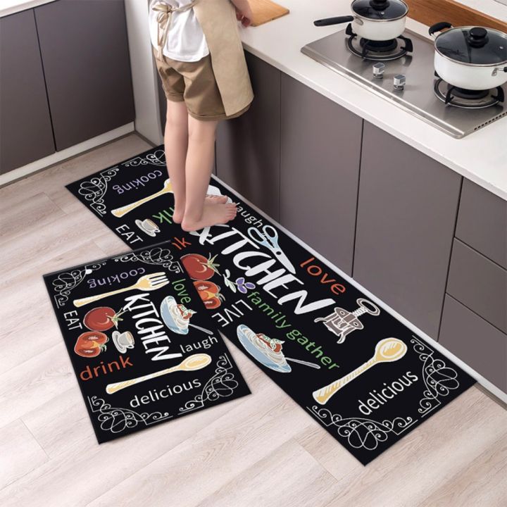 Kitchen%20Carpet%20Tableware%20Pattern%20Kitchen%20Runner%20Rug%20Non-slip%20Dirt-resistant%20Floor%20Mat%20Rectangle%20Washable%20Doormat%20Entrance%20-%20Image%204