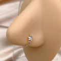 1Pcs Fashion Star Heart CZ Nose/Lip/Ear Hoops Septum Hoop Nose Ring Crystal Piercing Ear Tragus Cartilage Earrings Body Jewelry. 