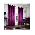 Purple Luxury Modern Velvet Curtains For Living Room / Bedroom Window & Door 1 P.