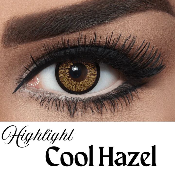 BELLA Cool Hazel Highlight Color Contact Lens  with kit box. Bella Highlight Series #h.coolhazel