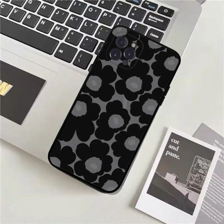 M-Marimekko-U-Unikko%20Flowers%20Phone%20Case%20For%20iPhone%2015%2014%2013%2012%20Mini%2011%20Pro%20XS%20Max%20X%20XR%20SE%206%207%208%20Plus%20Soft%20Cover%20-%20Image%205