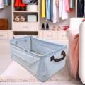 Clothing Storage Bins Fabric Cloth Bins Box for Books Household Closet.