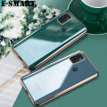 For OPPO A53 Case Silicone Soft Back Covers Electroplated Avocado Green Glitter Full Protector For s OPPO A53 Back Cover. 
