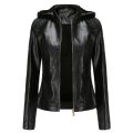 PU Leather Coat Women Woolen Jacket Spring Fall Winter Top Slim Korean Streetwear Moto Biker Punk Outwear Abrigos Mujer Invierno. 