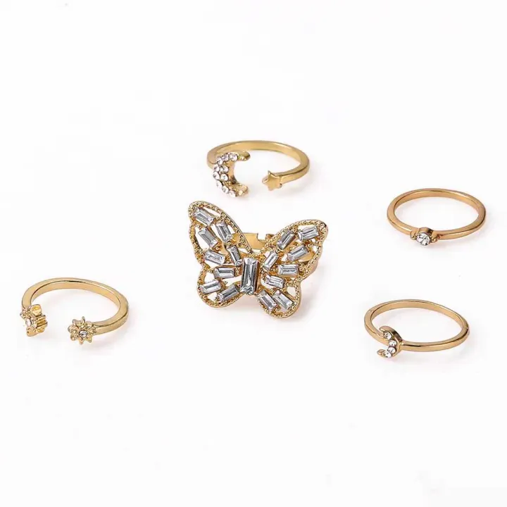 5%20Pes%20Butterfly%20Ring%20Set%20For%20Women%20/%20Fingers%20Stylish%20Butterfly%20Ring%20Set.%20-%20Image%202