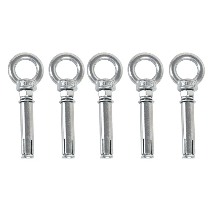 5Pcs%20M8%20x%2060mm%20Expansion%20Bolt%20Anchor%20Bolt%20304%20Stainless%20Steel%20Ring%20Lifting%20Anchor%20Eye%20Bolt%20Expansion%20Eyebolt%20-%20Image%202