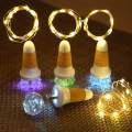USB Wine Bottle Lights - 2 PCs Creative Stylish Diamond Shaped Head Copper String Cork Lights with Colorful Changing for DIY Party Christmas HalloweenWedding Decoration(Warm White). 