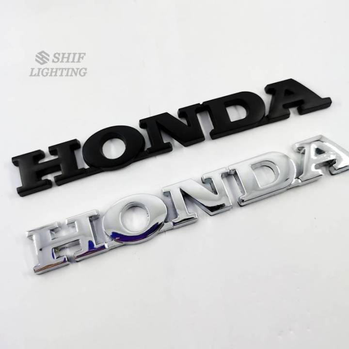 1 X Metal Honda Logo Auto Car Side Fender Rear Trunk Emblem Badge Sticker Replacement For Honda