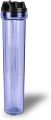 Whole house water filter purifier system, transparent 20 "housing with pressure relief buttons, 5 micron sediment water filter cartridge with 1/2" inlet outlet and 3 replacement filters (complete set.).