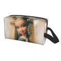 Bratz Rock Angelz Doll Makeup Bag for Women Travel Cosmetic Organizer Kawaii Anime Cartoon Storage Toiletry Bags. 
