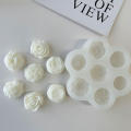 Diy Silicone Mold Multi-Shape Flexible Reusable Flower Mold Non-Stick 7 In 1 Succulent Mold for Aroma Crafting Home Decoration Gift Making Soap Crafting Candle Making. 