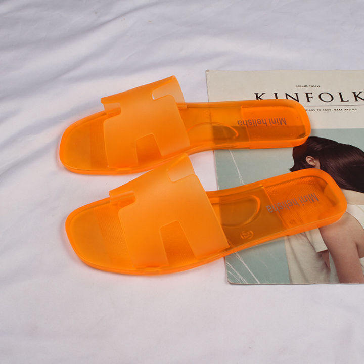 Summer%20Simple%20New%20Transparent%20Belt%20Crystal%20Women's%20Slippers%20Fashion%20Flat%20Jelly%20Slippers%20Women's%20Flip-Flops%20Sandals%20-%20Image%202