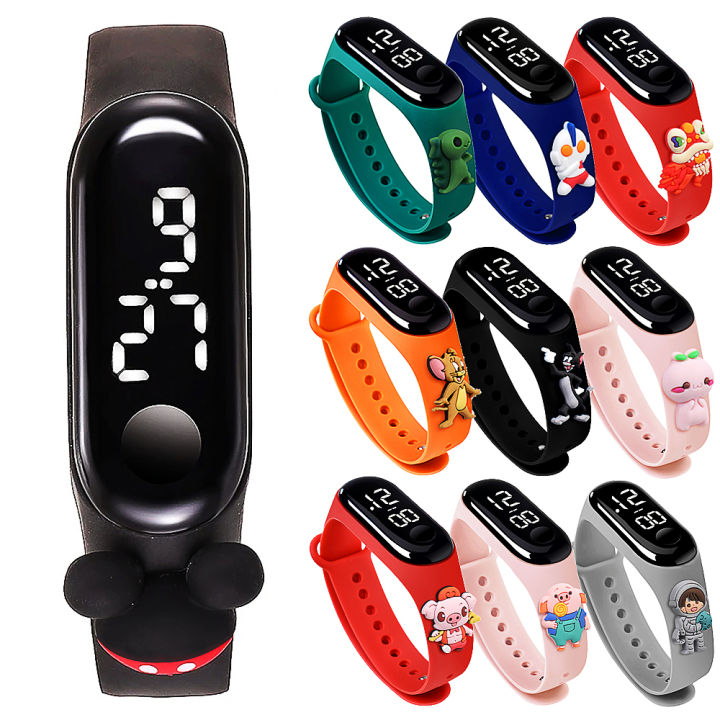 【Daily Necessities For Anyone Store】Years Old Children Electronic Watch Smart Touch LED Waterproof Kids Watches 200 Styles Boys Girls Bracelet