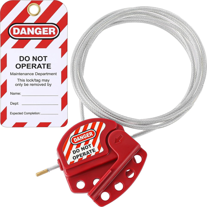 Lockout Tag Cable Lock Adjustable Cable Lock